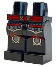 LEGO® Part 970c00pb0221 - Hips and Legs with Red Belt