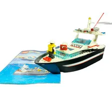 LEGO 4012 Boats Wave Cops with manual minifigs No box Vintage 99% COMPLETE