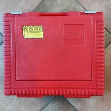 Vintage 1984 Lego Group Red Lego Carrying Case Original Label USA