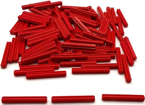 Lego 100 New Red Technic Axles 4L Parts