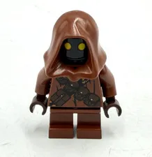 Lego Jawa with Gold Badge 75059 75136 Star Wars Minifigure Mini Figure Brown