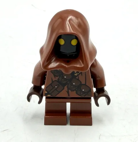 Lego Jawa with Gold Badge 75059 75136 Star Wars Minifigure Mini Figure Brown