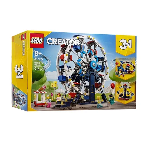 LEGO Creator 3 in 1 Iconic Ferris Wheel 31389 916 Pieces 8+ New Sealed