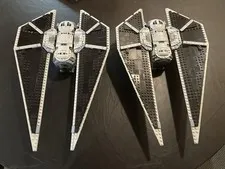 LEGO Star Wars Rogue One Imperial TIE Striker Lot x2 w/ TIE Pilots 75154 Used