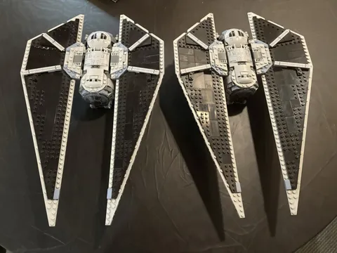 LEGO Star Wars Rogue One Imperial TIE Striker Lot x2 w/ TIE Pilots 75154 Used