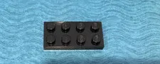 LEGO PART 3020 PLATE 2X4 2 PIECES (BLACK)