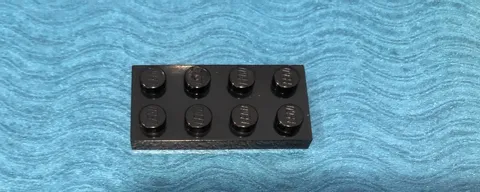 LEGO PART 3020 PLATE 2X4 2 PIECES (BLACK)