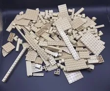Lot of Beige / Tan LEGOS Over 175 Pieces Various Sizes and Shapes Bulk Lot