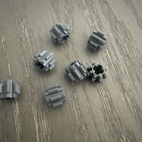 LEGO Gear with 8 Teeth Type 1 (3647) 7 Pieces Dark Gray
