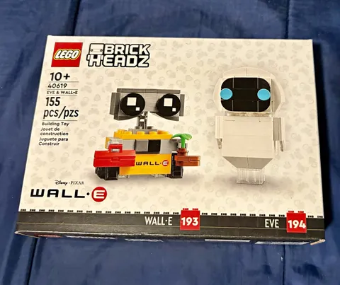 LEGO BrickHeadz Disney Pixar EVE & WALL-E 40619 155-Piece Set 10+