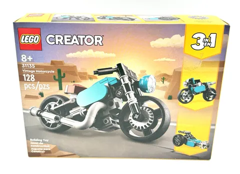 LEGO Creator 3 in 1 Vintage Motorcycle 128 Piece Building Set 31135 Sealed NIB