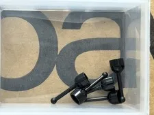 LEGO Parts - Black Antenna Small Base with Black Lever - No 4592c02 - QTY 5