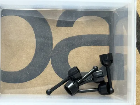 LEGO Parts - Black Antenna Small Base with Black Lever - No 4592c02 - QTY 5