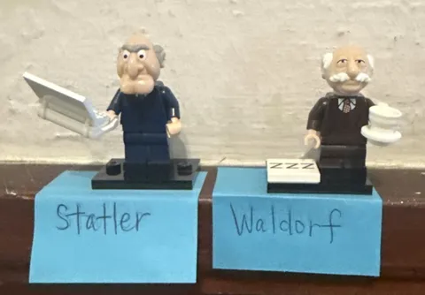 LEGO The Muppets 71033 Statler And Waldorf Minifigures 2022 Retired CMF