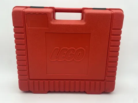 Vtg Classic LEGO Storage Red Hard Plastic Carry Case – Made in USA – Minor Scuff