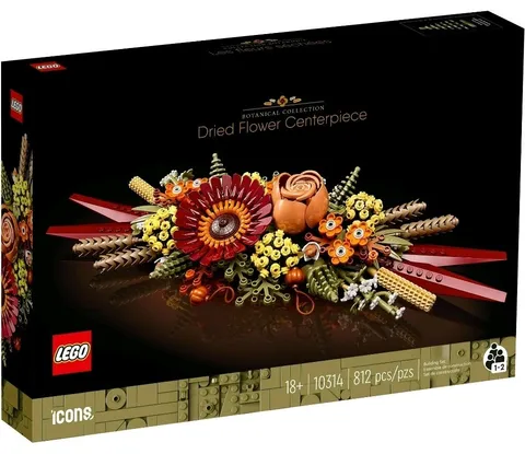 LEGO (10314) Icons: Botanical Dried Flower Centerpiece - New Sealed Retired -