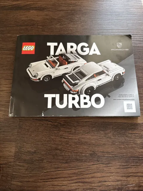 Lego Icons 10295 Porsche 911 Targa Turbo Instruction MANUAL Book ONLY NO BRIX