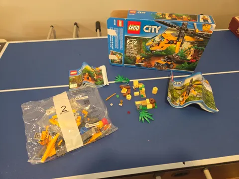 LEGO CITY: Jungle Cargo Helicopter (60158) Pre-Owned Opened Box