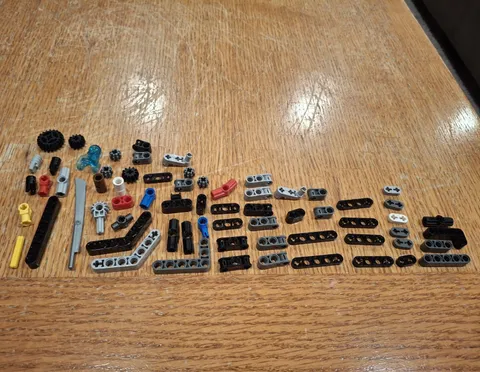 LEGO Technic Parts Bulk Lot Beams and Connectors and Gears Multicolor Plastic