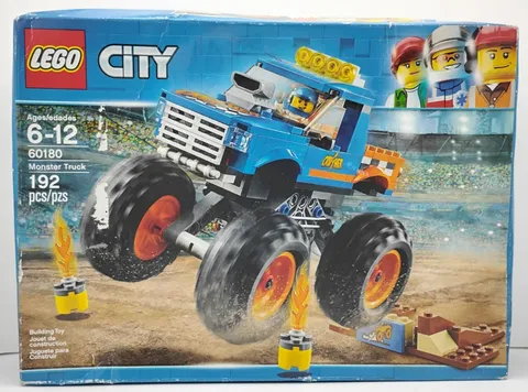 NEW in SEALED Box LEGO City 60180 Monster Truck Crusher (Bigfoot) Retired Racing