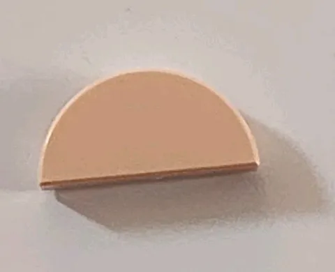 LEGO Light Nougat Tile, Round 1 x 2 Half 1748
