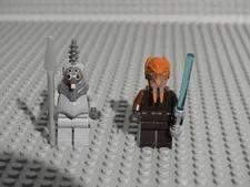 Lego Star Wars Lot of 2 Minifigures Thi Sen and Plo Koon    100% Lego