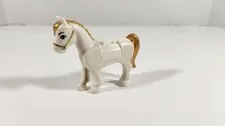 LEGO DISNEY PRINCESS CINDERELLA WHITE HORSE BLUE EYES GOLD MANE TAIL 41146