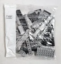 Lego Sealed Bag - Unknown Set Replacement Parts Bag 1 4004 6-5 Gray & Black