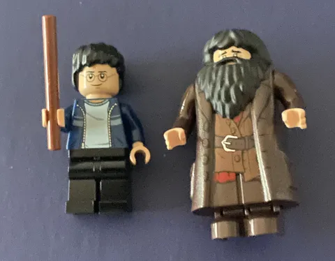 lego harry potter & hagrid minifigure lot authentic