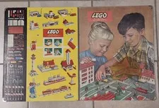 LEGO SYSTEM city plan cardboard 81 x 41 cm - ref. 1961 810