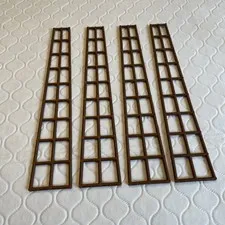 Lego 6285 Pirate Ship Brown Mast Rigging 4pc Near Mint! 27x5 2541 2539 6286 6289