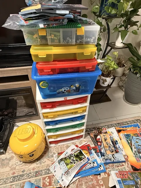 LEGO Bulk Lot, Almost 100 Lbs! Partial Builds,Mini figures, Manuals, & some KREO