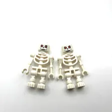 LEGO Castle Minifigures - Fantasy Era Skeleton (cas328) Lot of 2 7094 7029 7093