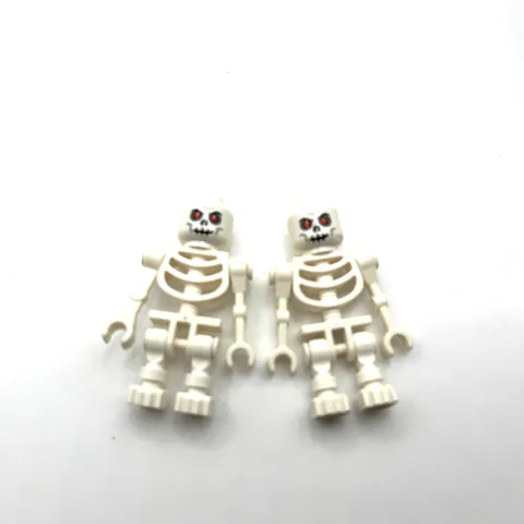 LEGO Castle Minifigures - Fantasy Era Skeleton (cas328) Lot of 2 7094 7029 7093