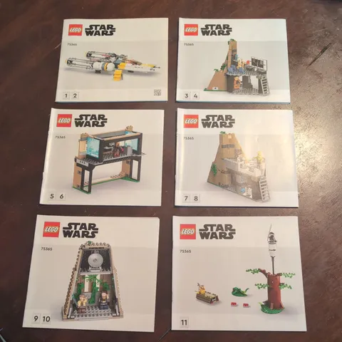 LEGO Star Wars Yavin 4 Rebel Base 75365 Complete (6) Book Set Instructions Only