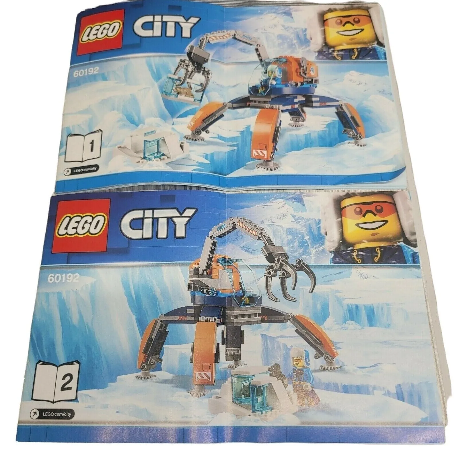 LEGO City Arctic Ice Crawler 60192 Instruction Manuals Book 1 & 2 ONLY