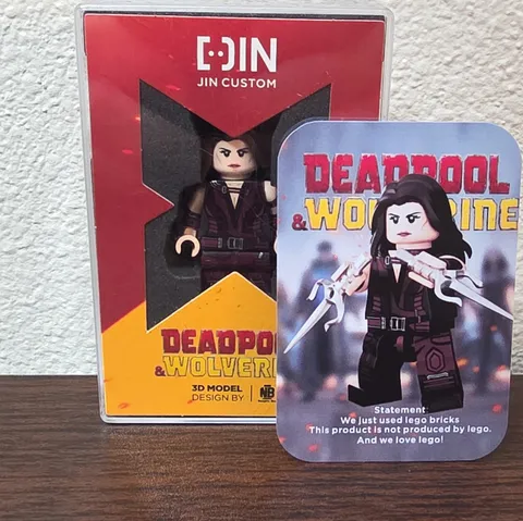 Marvel Deadpool Wolverine Elektra Custom Minifig Lego Brick Jin Custom Jaka Sold