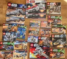 Huge Lot Lego Star Wars Instruction Booklets  Manuals Building Instructions Only