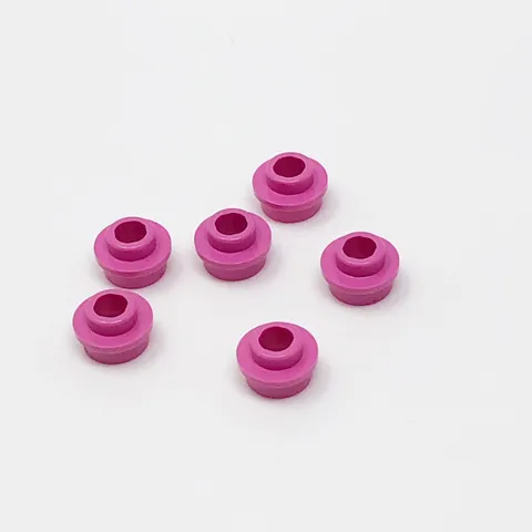 85861 LEGO Parts Plate Round 1x1 w/ Open Stud DARK PINK (6)