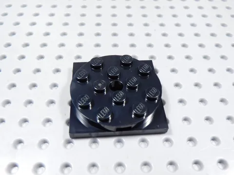 LEGO Black 4x4 Turntable w/ Black Spinning Top BH