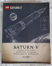 Lego NASA Apollo Saturn V Rocket Building Instructions 21309 Manual ONLY