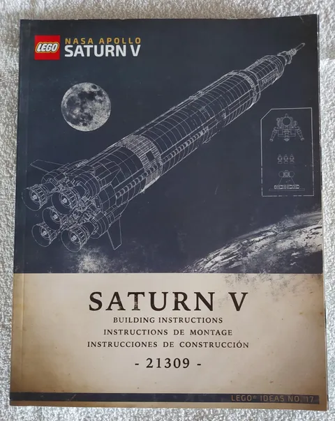 Lego NASA Apollo Saturn V Rocket Building Instructions 21309 Manual ONLY