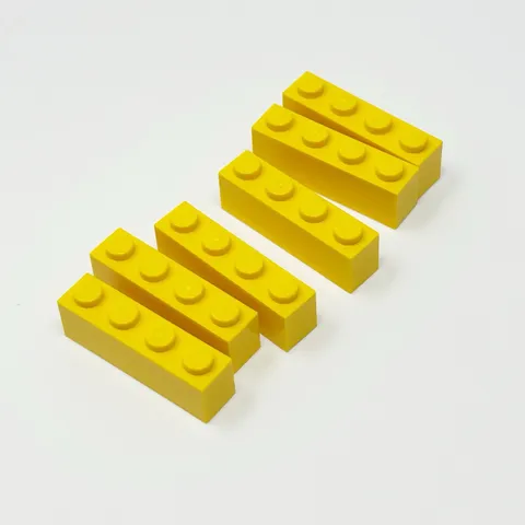 3010 LEGO Parts Brick 1x4 YELLOW (6)