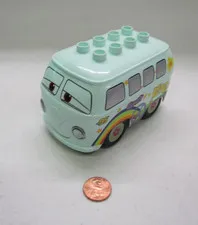Lego Duplo Fillmore VW Minivan Bus Van Vehicle Flowers Design Hippie Car 5829 #4