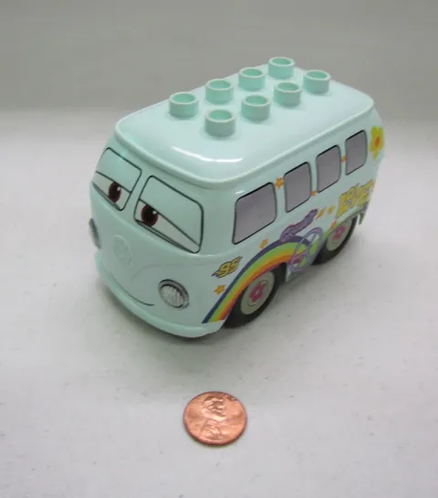 Lego Duplo Fillmore VW Minivan Bus Van Vehicle Flowers Design Hippie Car 5829 #4