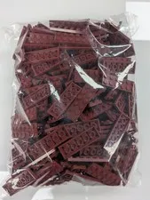 Lego Lot x250 New Dark Red Plate 2 x 6   # 3795