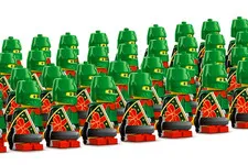 Lego Christmas Elf Knight Minifigure With Shield New From Set 41843 Rare Knight