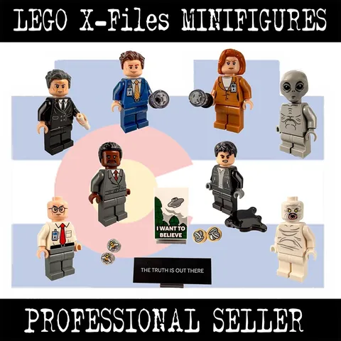 LEGO 21369 X-Files Minifigures Mulder Skully Flukeman Cancer Man Alien