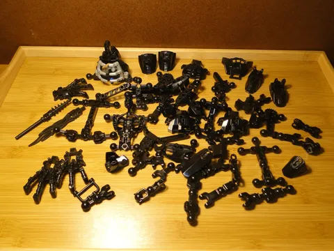 LEGO Bionicle Part & Pieces Assorted Bulk Lot Black