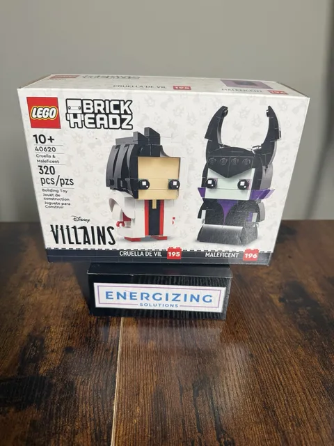 LEGO BRICKHEADZ: Cruella & Maleficent (40620) New/sealed, Unopened